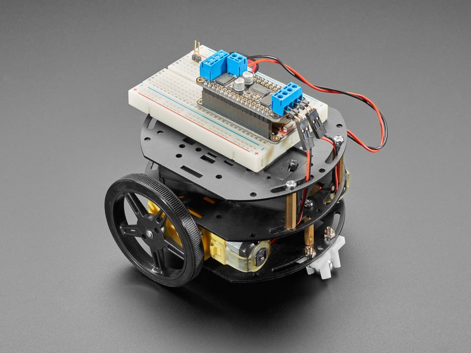Mini 3-Layer Round Robot Chassis Kit (2WD)