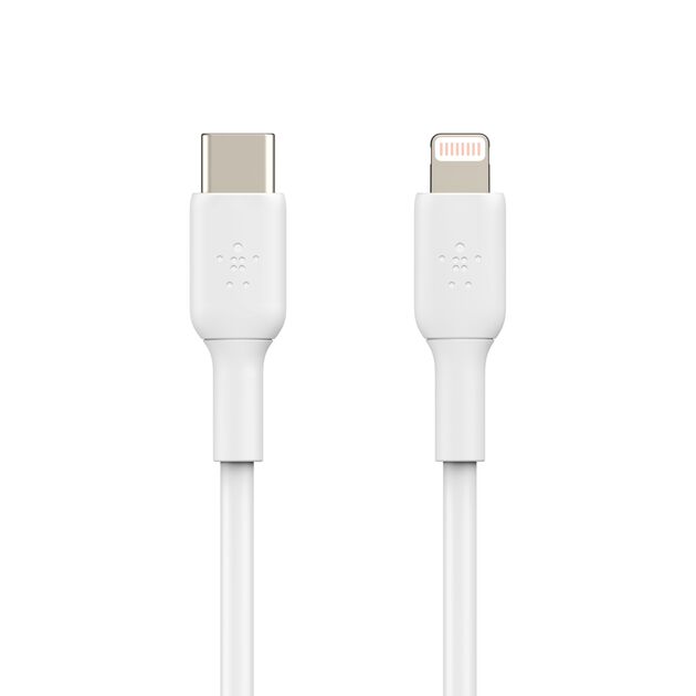 Belkin BoostCharge USB-C to Lightning Cable (1 meter / 3.3 foot, White)