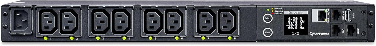 CyberPower PDU41004 Single Phase 100-240 VAC 15A Switched Power Distribution Unit